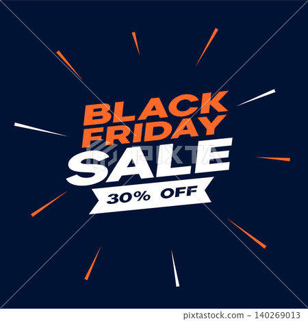 flat style black friday sale offer background with bursting effect flat style black friday sale offer background with bursting effect 140269013