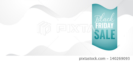 elegant black friday super sale offer banner with text space 140269093