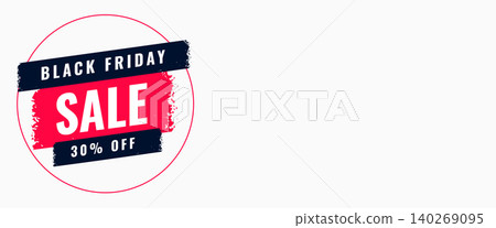 abstract black friday mega sale offer banner with 30 percent off coupon 140269095
