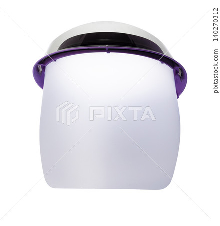 Medical visor face shield on white background Medical visor face shield on white background 140270312