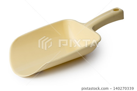 New plastic household scoop isolated on white 140270339
