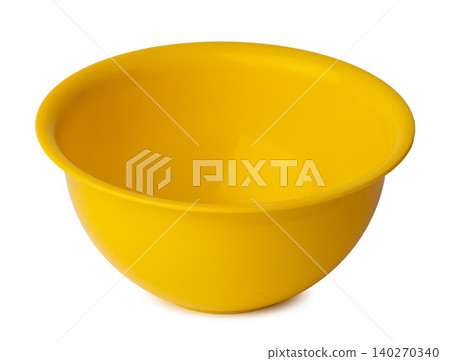 New plastic bright basin isolated on white New plastic bright basin isolated on white 140270340