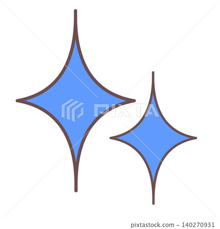 Blue twinkling star Blue twinkling star 140270931