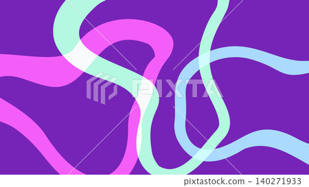 Neon Curved Lines Background 140271933