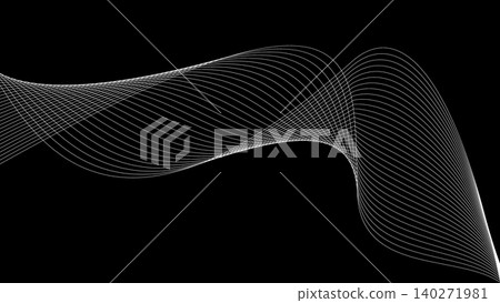 Glowing Green Wave Background 140271981