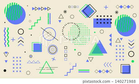 Abstract Art Shapes Background Abstract Art Shapes Background 140271988