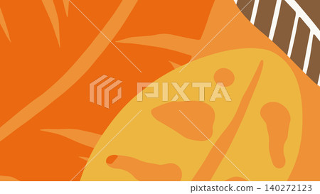Tropical Orange and Black Leaves Background Tropical Orange and Black Leaves Background 140272123