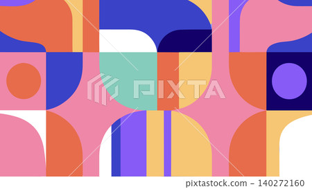 Retro Curve Geometry Background Retro Curve Geometry Background 140272160