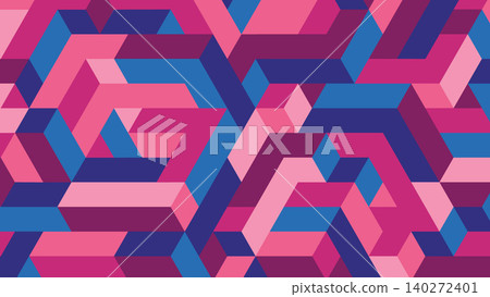 Vibrant Isometric Block Background Vibrant Isometric Block Background 140272401