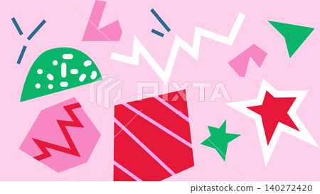 Sweet Retro Shapes Background Sweet Retro Shapes Background 140272420