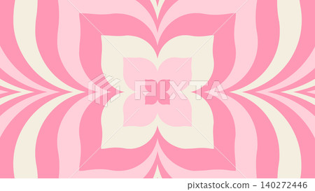 Groovy Pastel Wave Flow Background 140272446