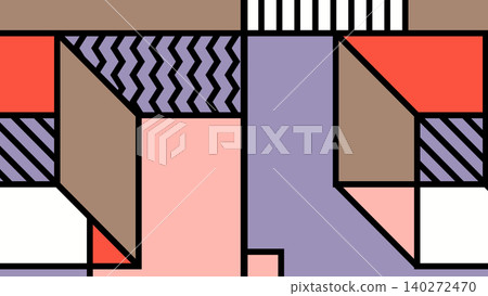 Color Block Geometric Design Background Color Block Geometric Design Background 140272470