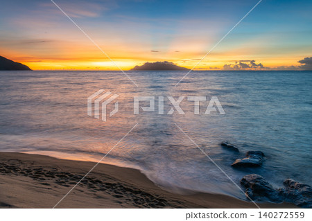 Sea turtle nesting grounds, Nagata Inakahama beach, sunset, magic hour, Yakushima (summer) Sea turtle nesting grounds, Nagata Inakahama beach, sunset, magic hour, Yakushima (summer) 140272559