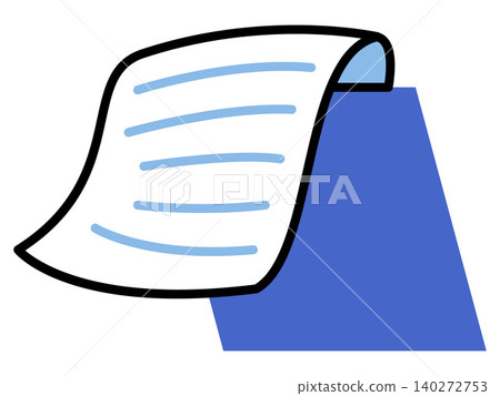 Document paper sheet with lines vector illustration. Business documentation, office management, writing notes, legal contract, educational report, data storage. Paperwork page with text Document paper sheet with lines vector illustration. Business documentation, office management, writing notes, legal contract, educational report, data storage. Paperwork page with text 140272753