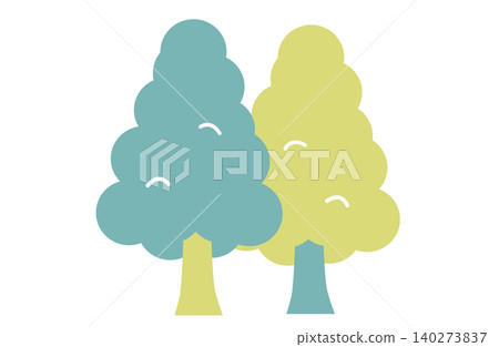 Hand-drawn illustration of a cypress tree Hand-drawn illustration of a cypress tree 140273837