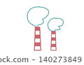 Illustration of a factory chimney 140273849