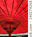 Japanese red umbrella 140274268