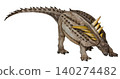 Antarctopelta: A medium-sized ankylosaur discovered in the Antarctic during the Late Cretaceous period. (Overhead view) Antarctopelta: A medium-sized ankylosaur discovered in the Antarctic during the Late Cretaceous period. (Overhead view) 140274482