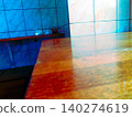 swimming pool with blue tile 140274619