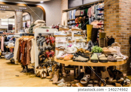 Blurred image of a boutique inside a shopping mall Blurred image of a boutique inside a shopping mall 140274982