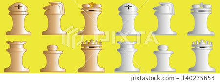 國際象棋棋子的向量圖 140275653