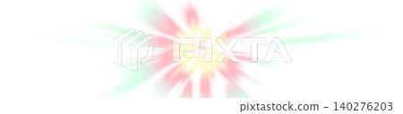 Yellow and pink radial light burst, light effect material for transparent background. 140276203