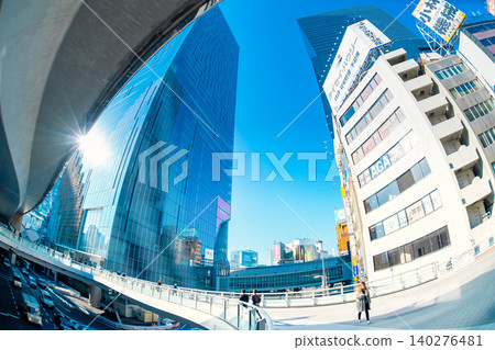 Shibuya Station - Fisheye lens photography Shibuya Station - Fisheye lens photography 140276481