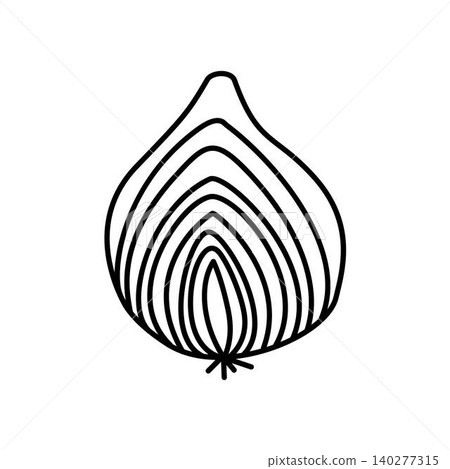 onion outline onion outline 140277315