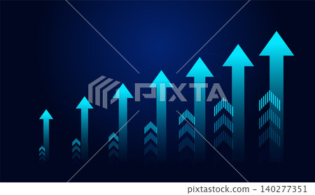 financial data chart with stock market indicator financial data chart with stock market indicator 140277351