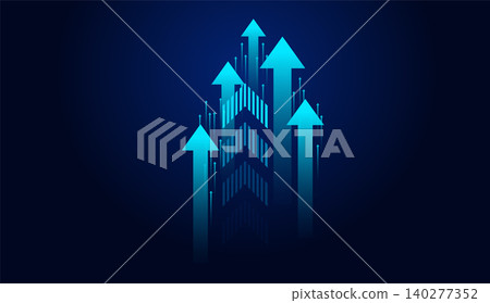 financial data chart with stock market indicator financial data chart with stock market indicator 140277352