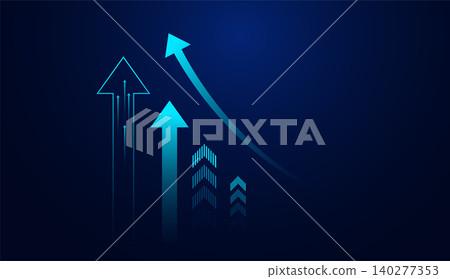 financial data chart with stock market indicator financial data chart with stock market indicator 140277353