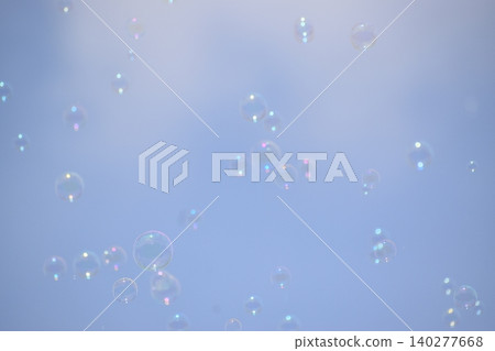 Background material of soap bubbles floating in the sky Background material of soap bubbles floating in the sky 140277668