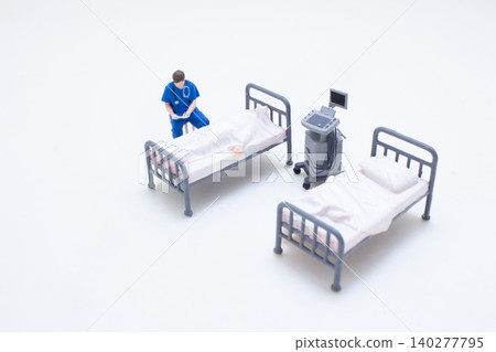 a Miniature hospital patient care concept a Miniature hospital patient care concept 140277795
