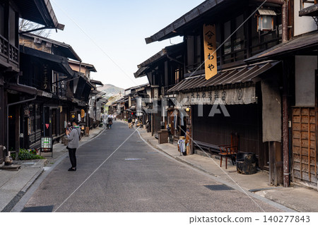 Narai-juku, the longest post town on the Nakasendo route, retains traces of its historical past. Narai-juku, the longest post town on the Nakasendo route, retains traces of its historical past. 140277843