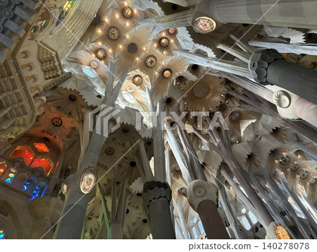 Inside of Sagrada Familia Inside of Sagrada Familia 140278078