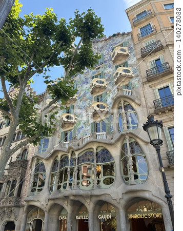 Casa Batllo in Gaudi architecture Casa Batllo in Gaudi architecture 140278088