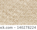 Pattern of reed weaving mat with vintage style for background and design art work. 140278224