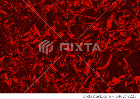 Dark red foil leaf shiny texture, abstract wrapping paper for background and design art work. 140278225