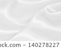 White fabric texture for background and design, beautiful pattern of silk or linen. 140278227