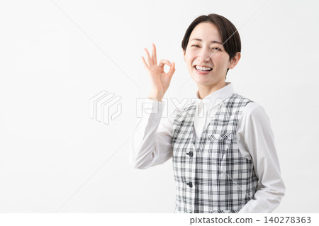 Young woman in office uniform Business image Young woman in office uniform Business image 140278363