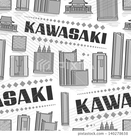 Vector Kawasaki Seamless Pattern Vector Kawasaki Seamless Pattern 140278638