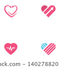 Heart Growth Arrow Icon for Business and Relationship Success 140278820