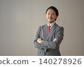 與胳膊的男性商人 140278926