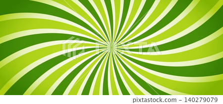 Green swirl sunburst lines background. Retro comic radial rays wallpaper in summer spring greenish colors. Abstract spinning sun beam burst comic texture. Vector backdrop for poster, banner, flyer Green swirl sunburst lines background. Retro comic radial rays wallpaper in summer spring greenish colors. Abstract spinning sun beam burst comic texture. Vector backdrop for poster, banner, flyer 140279079