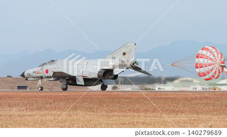 Japan Air Self-Defense Force F-4EJ Kai Phantom II landing Japan Air Self-Defense Force F-4EJ Kai Phantom II landing 140279689