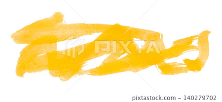 yellow brush isolated on transparent background yellow watercolor yellow brush isolated on transparent background yellow watercolor 140279702