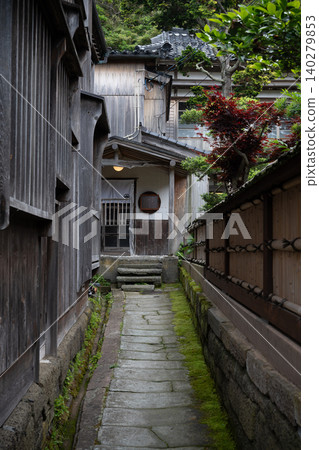 宿根木的佐渡島街景 140279853