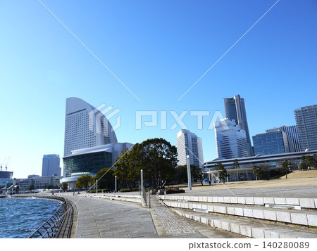 Minato Mirai as seen from Rinko Park Minato Mirai as seen from Rinko Park 140280089