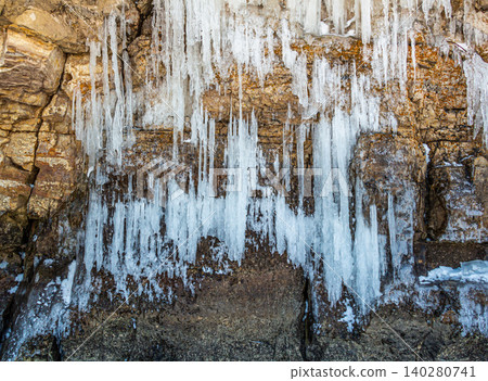 Icicles on the rocks Icicles on the rocks 140280741