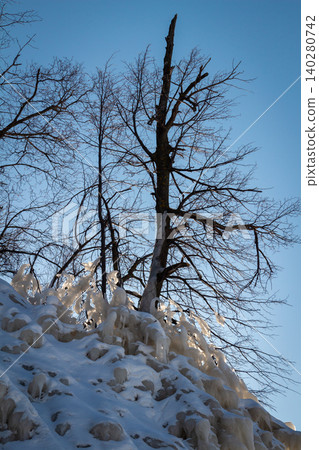Icicles on the rocks Icicles on the rocks 140280742